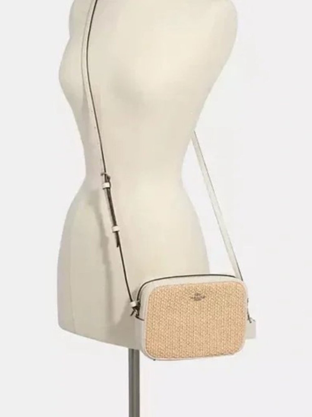 NWT Coach Mini Straw Camera Crossbody - Picture 2 of 12